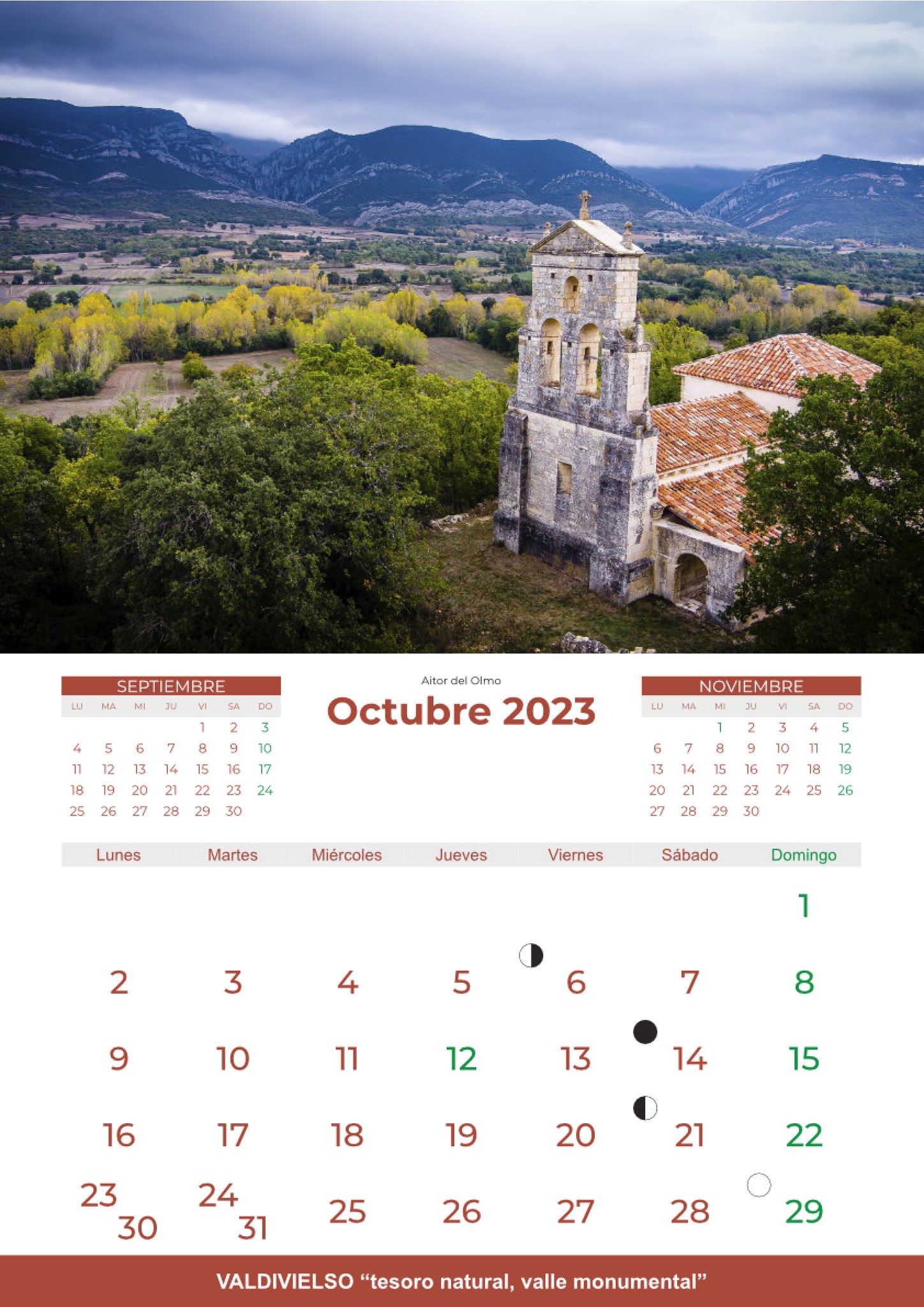 Calendario Valdivielso 2024