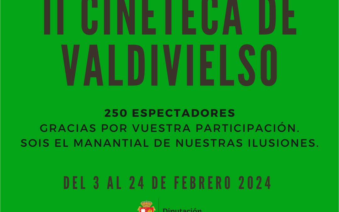 La II Cineteca cierra con 250 usuarios.